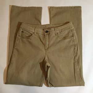 🔴RUFF HEWN women’s tan jeans boot cut high rise 8